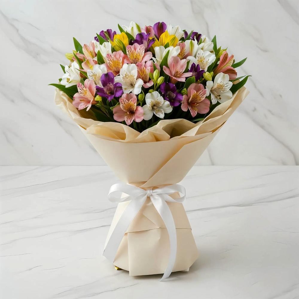 Букет цветов из: Альстромерии в Талицы