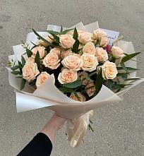 Букет Кремовые розы Латте в Талицы