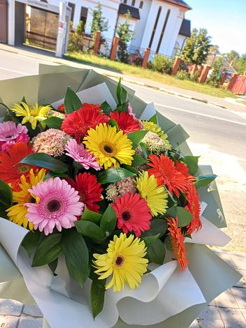 Букет цветов из: Герберы в Талицы
